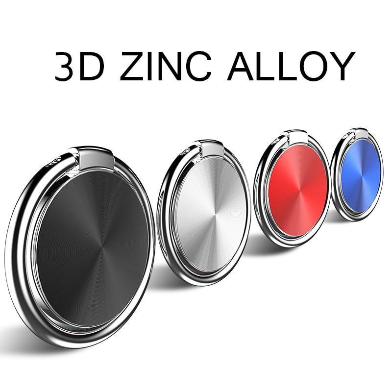 KTX-271059 360-Degree Rotating Zinc Alloy Ring Buckle for Mobile Devices and Tablets