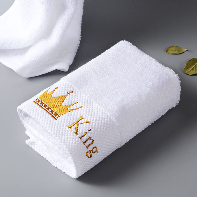KTX-271571 Thick Cotton Bath Towel Set for Men and Women - Multiple Sizes Available