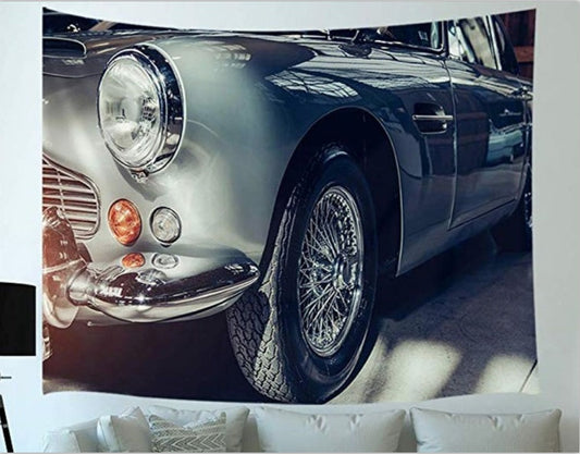 KTX-271699 European-Inspired Polyester Car Tapestry for Elegant Home Decor