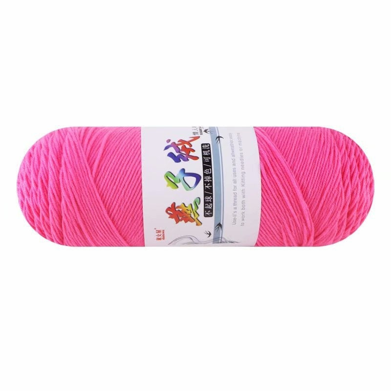 KTX-271827 5-Strand Milk Cotton Yarn for Crochet Projects - 200g Ball