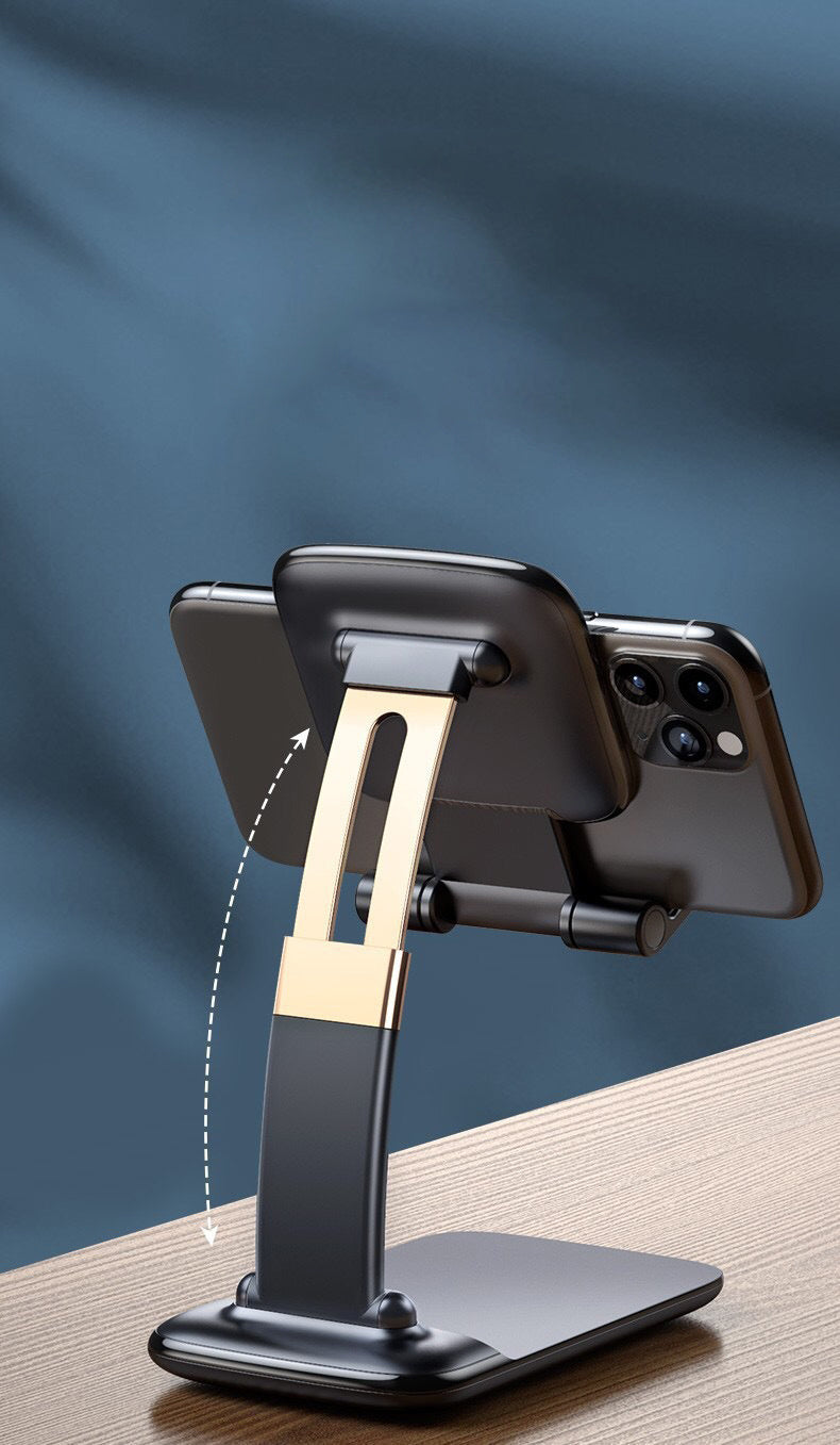 KTX-272211 Adjustable Folding Telescopic Phone Holder for Desktops - Black & White Versions