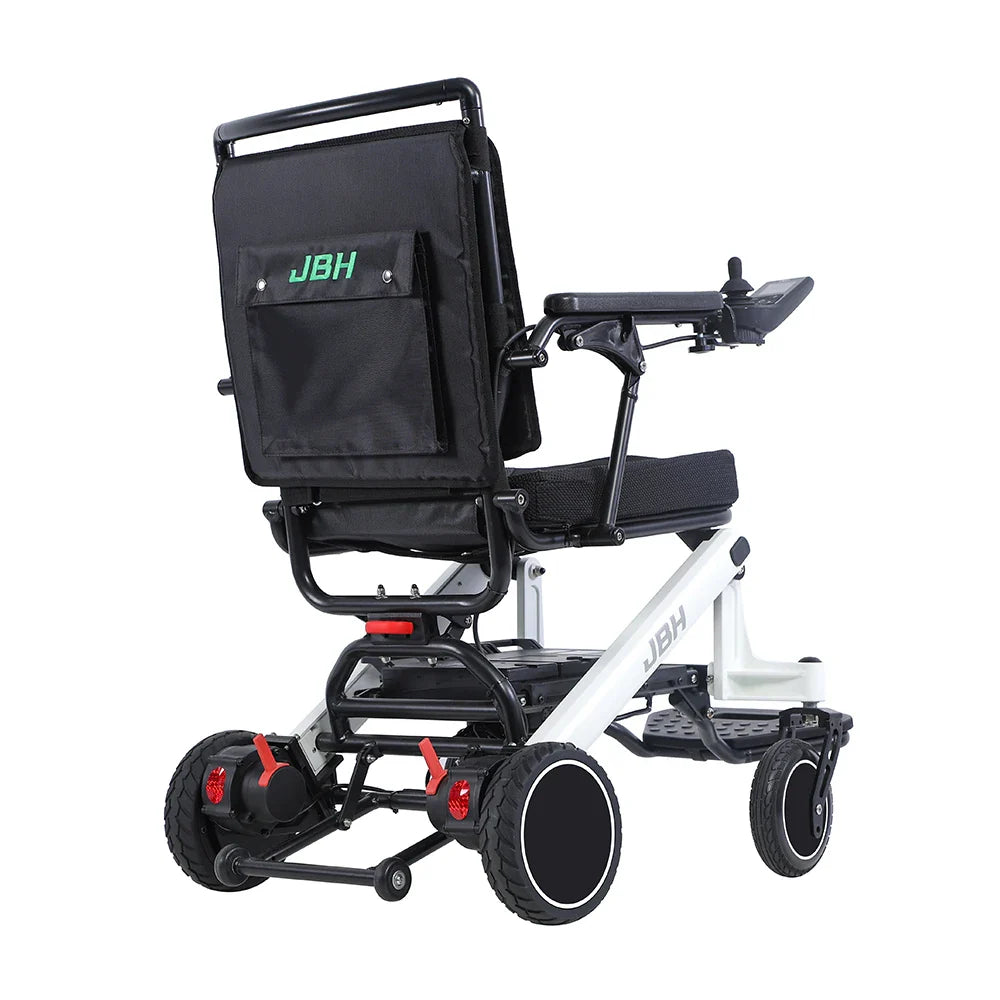 KTX-273171 Heavy Duty Electric Wheelchair with Brushless Motor, 6 km/h Speed, 20 km Driving Range, Aluminum Alloy Frame, Max Load 120 kg, Black
