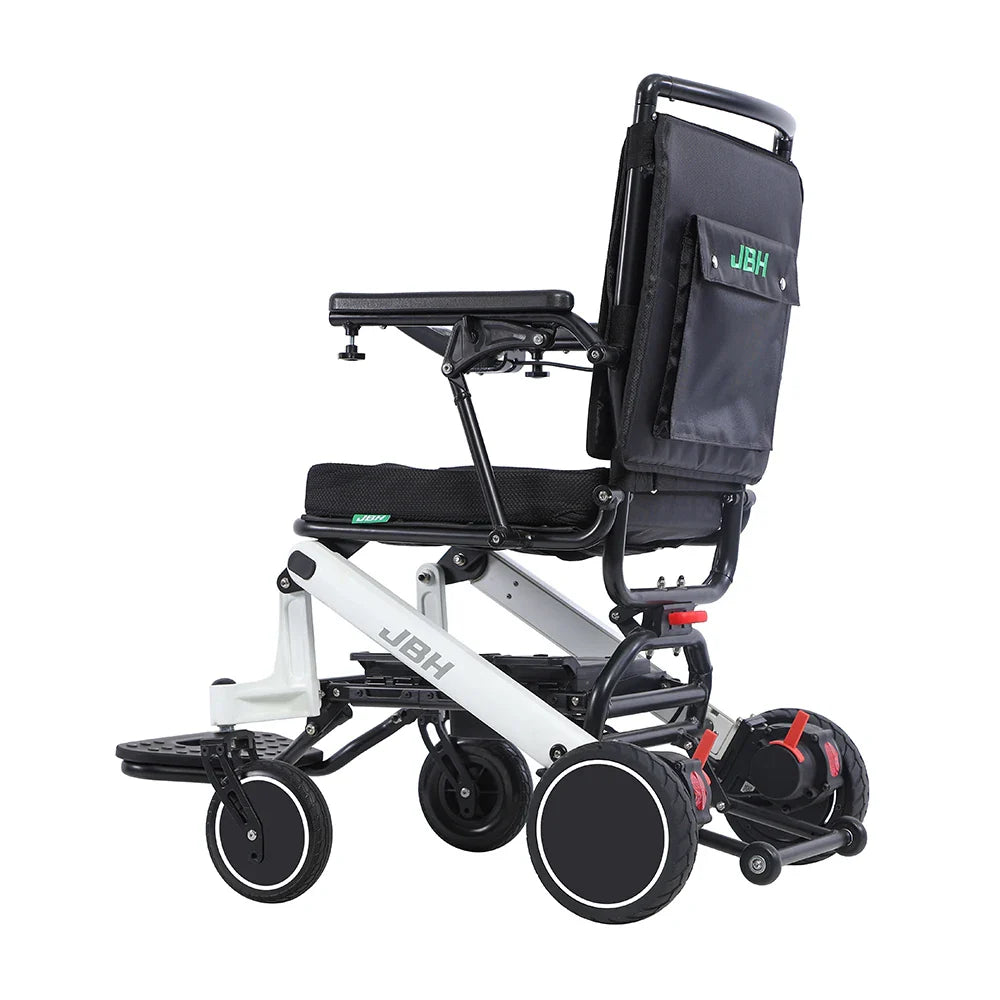 KTX-273171 Heavy Duty Electric Wheelchair with Brushless Motor, 6 km/h Speed, 20 km Driving Range, Aluminum Alloy Frame, Max Load 120 kg, Black