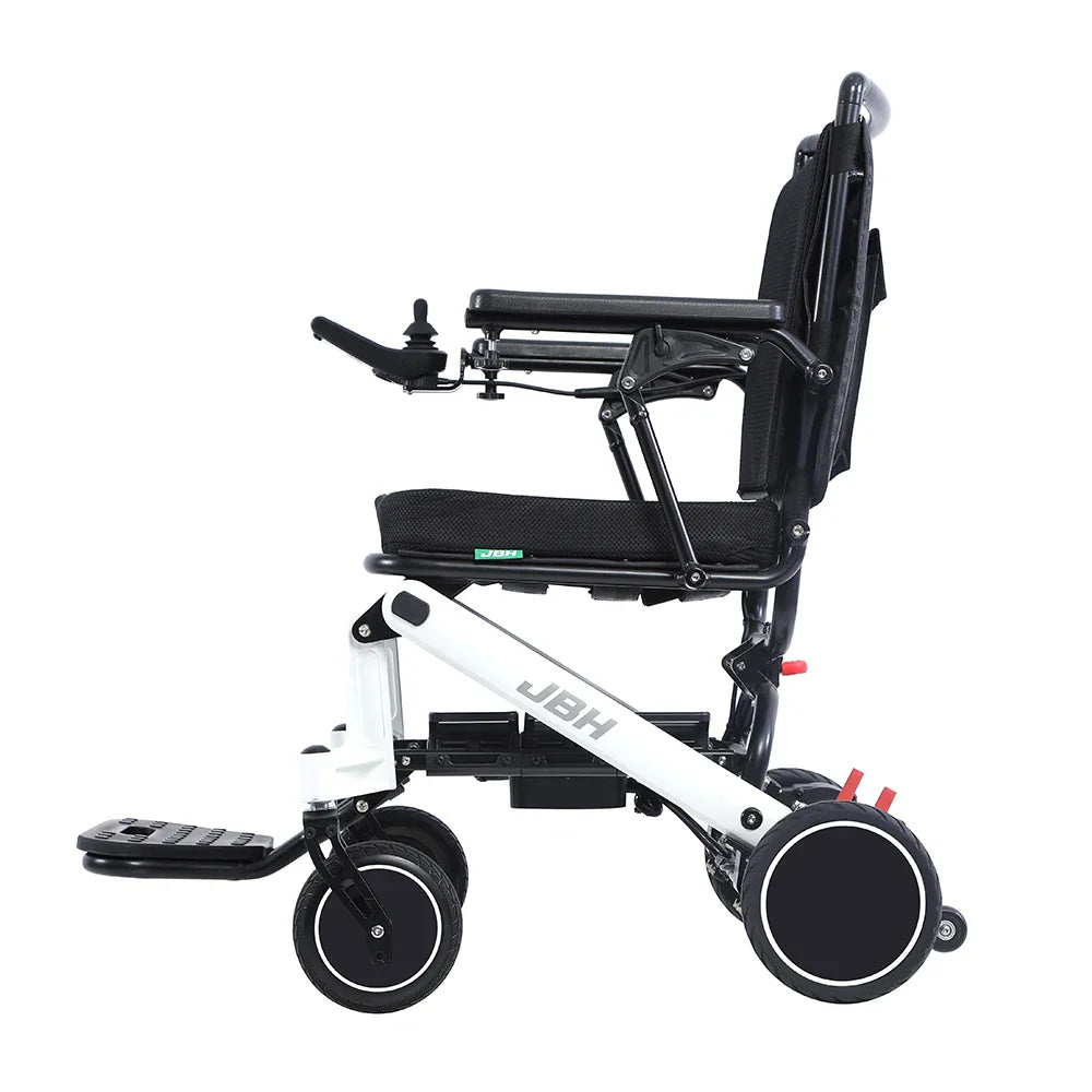 KTX-273171 Heavy Duty Electric Wheelchair with Brushless Motor, 6 km/h Speed, 20 km Driving Range, Aluminum Alloy Frame, Max Load 120 kg, Black