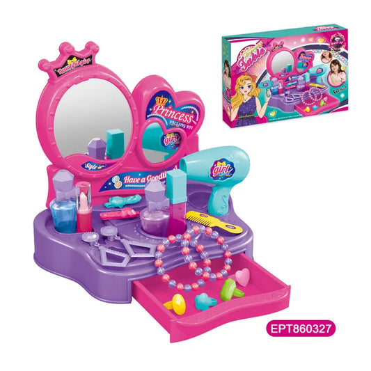 KTX-274131 Kids' Beauty Makeup Set for Pretend Play - Unisex Ages 5 to 7, Colorful Packing