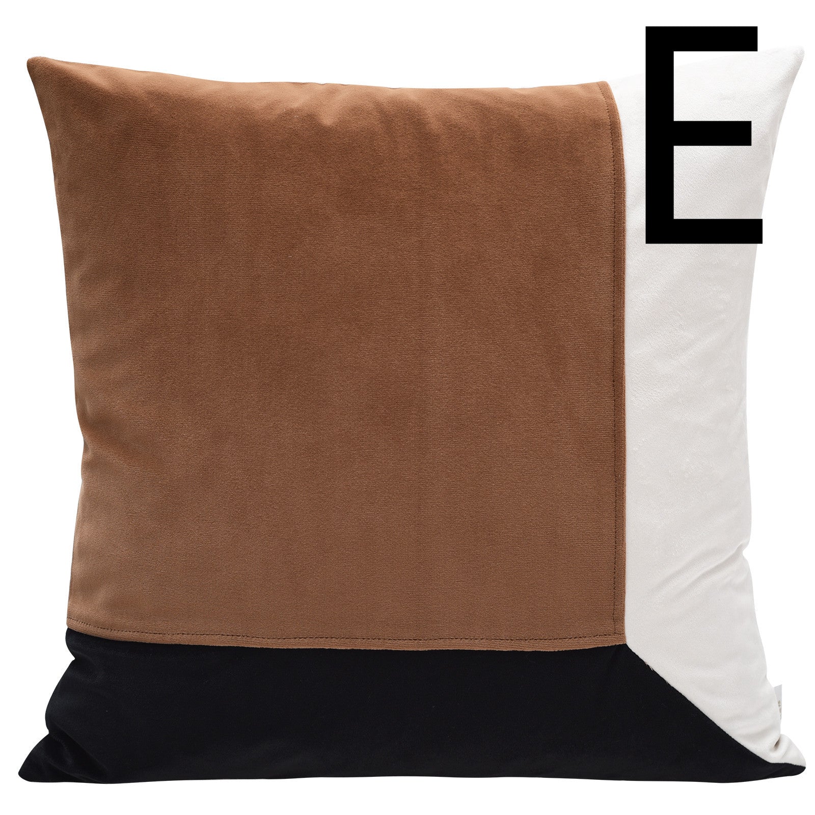 KTX-275283 Cushion Collection: Stylish Lumbar and Square Pillows in Leather, Velvet, and Flannel