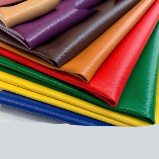 KTX-275283 Wool Half PU Faux Leather Fabric - Sheep-Print, 0.7mm Thickness, 137cm Wide, Ideal for Shoes, Gloves, and Furniture