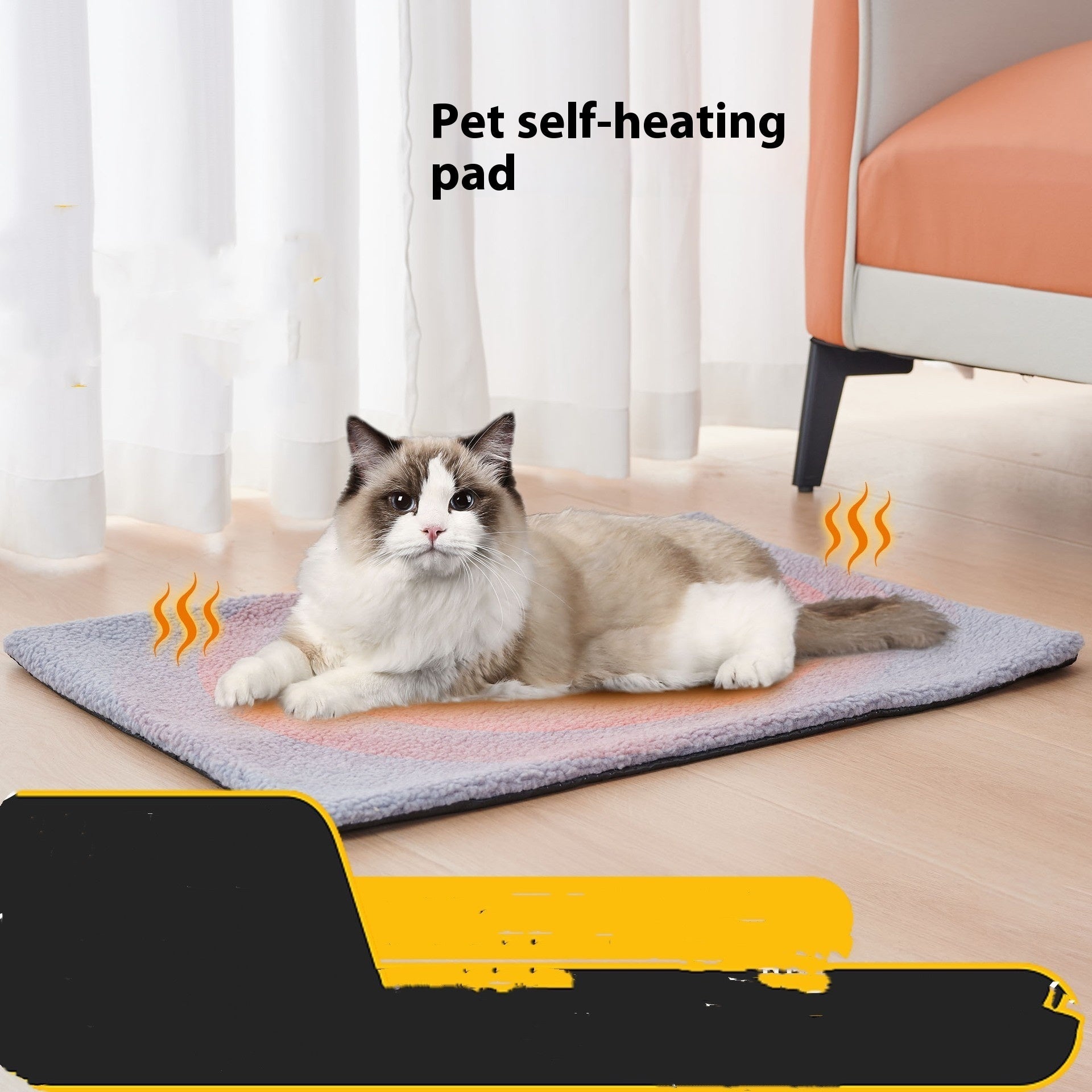 KTX-275731 Warm Self-Heating Berber Fleece Pet Bed Blanket for Cats and Dogs