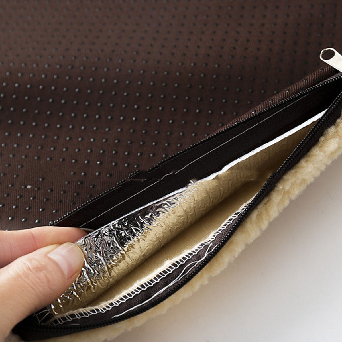 KTX-275731 Warm Self-Heating Berber Fleece Pet Bed Blanket for Cats and Dogs