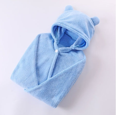 KTX-276179 Cotton Baby Care Hooded Bath Towel - Soft, Safe, and Absorbent for Multifuntional Use