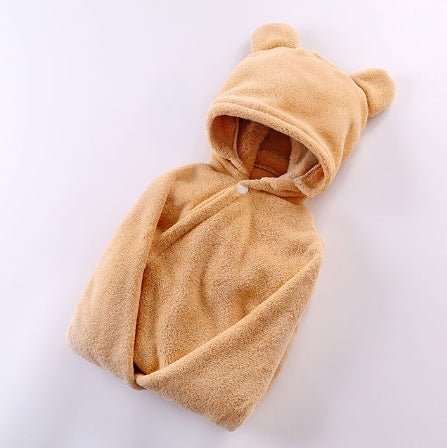 KTX-276179 Cotton Baby Care Hooded Bath Towel - Soft, Safe, and Absorbent for Multifuntional Use