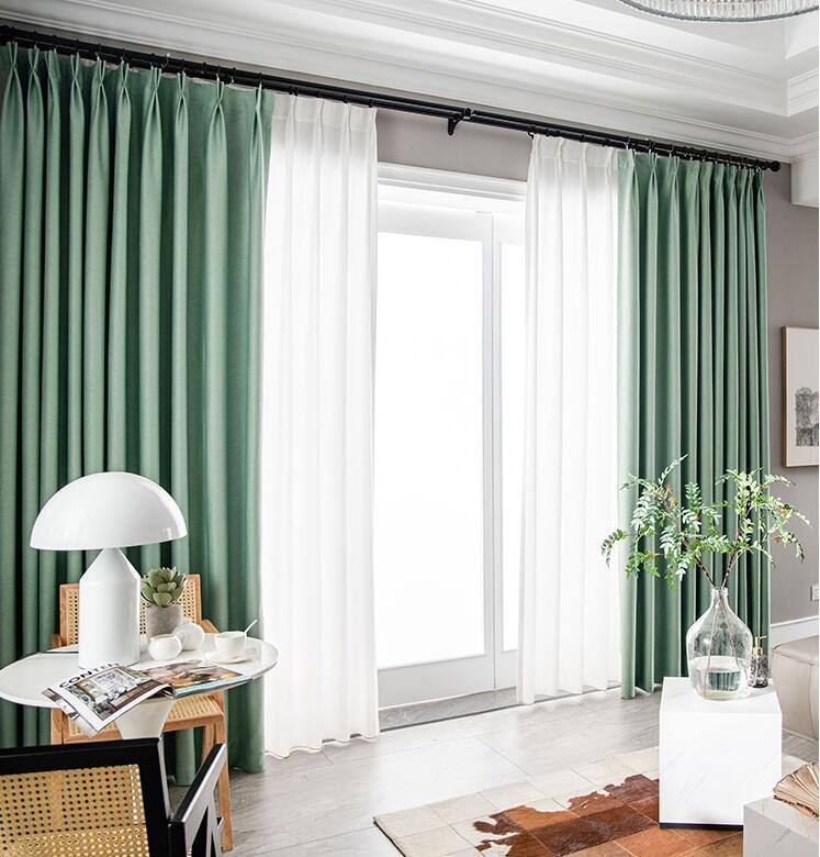 KTX-276307 Thick Soundproof Curtain - Full Shading, Dark Blue, Stylish Honeycomb Design for Bedroom