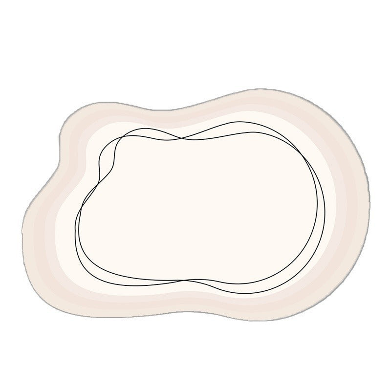 KTX-277651 Loop Velvet Cotton and Linen Living Room Carpet in Mocha – Multiple Sizes Available