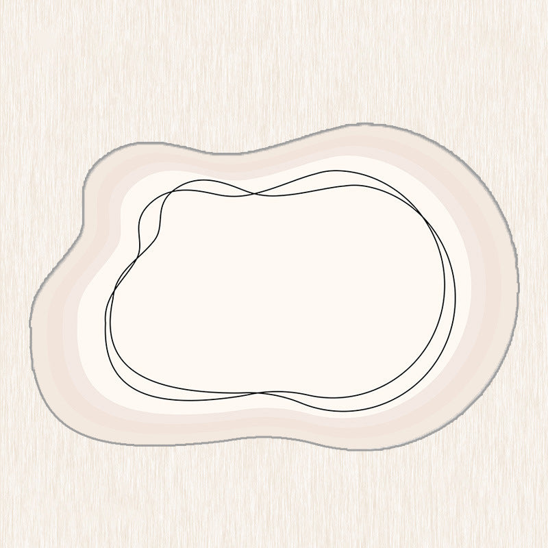 KTX-277651 Loop Velvet Cotton and Linen Living Room Carpet in Mocha – Multiple Sizes Available