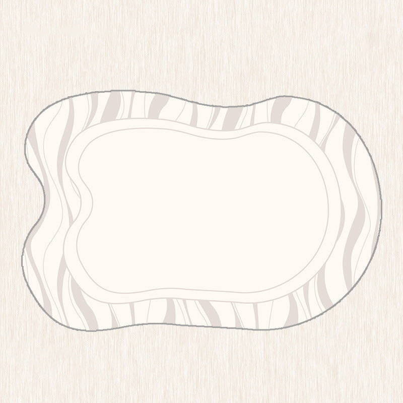 KTX-277651 Loop Velvet Cotton and Linen Living Room Carpet in Mocha – Multiple Sizes Available