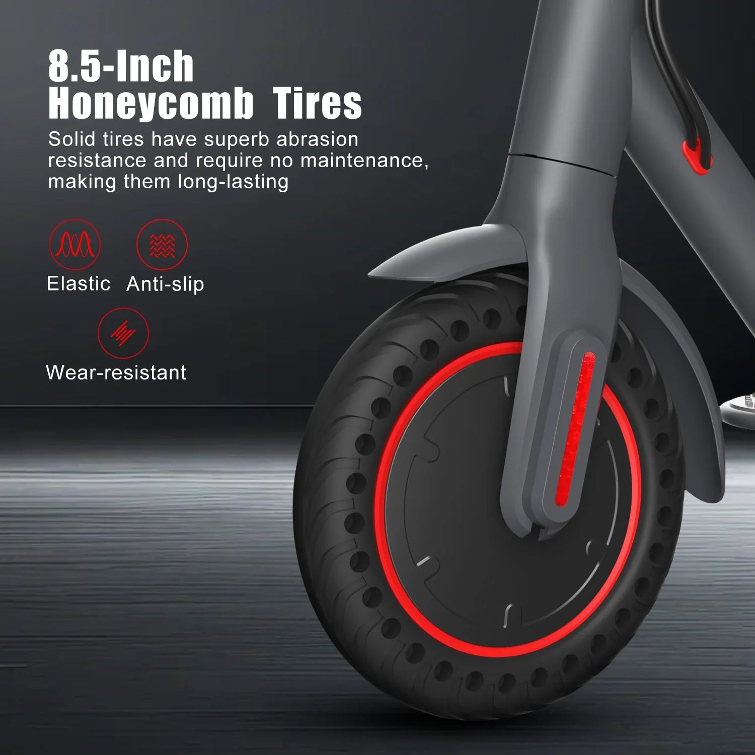 KTX-277779 Foldable 8.5 Inch Electric Scooter, 350W Motor, 36V Lithium Battery, Waterproof, Max Speed 25km/h, Range 22-30KM