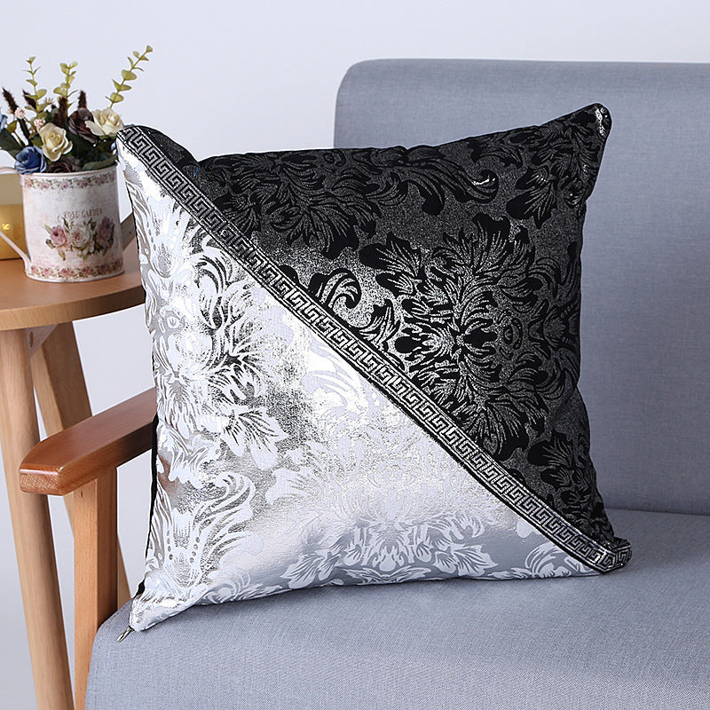 KTX-278739 Modern Cotton Canvas Car Sofa Cushion Cover - 45x45cm, Reactive Print Design