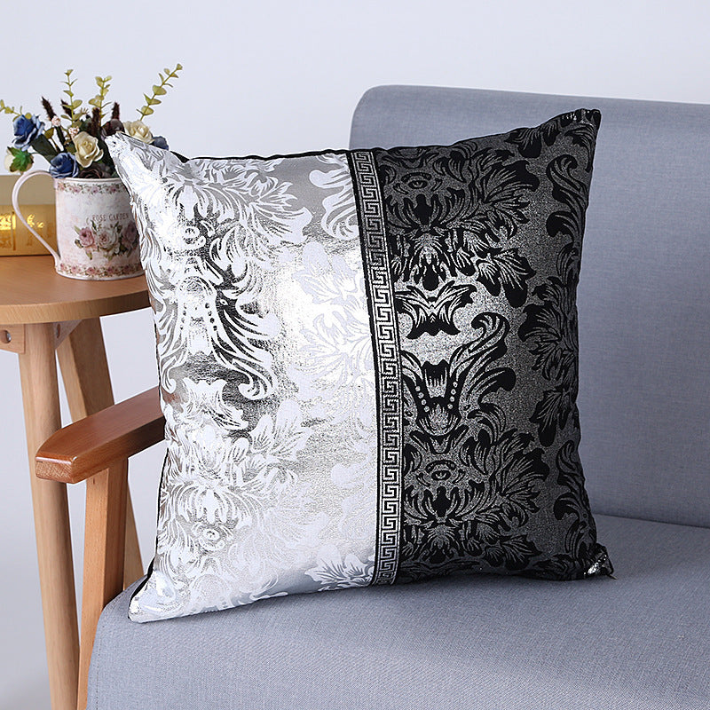 KTX-278739 Modern Cotton Canvas Car Sofa Cushion Cover - 45x45cm, Reactive Print Design