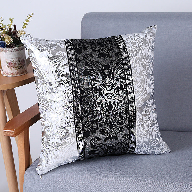 KTX-278739 Modern Cotton Canvas Car Sofa Cushion Cover - 45x45cm, Reactive Print Design