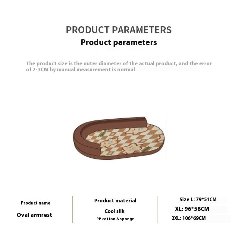 KTX-279187 Universal Removable and Washable Summer Dog Sleeping Mat - Available in Multiple Sizes