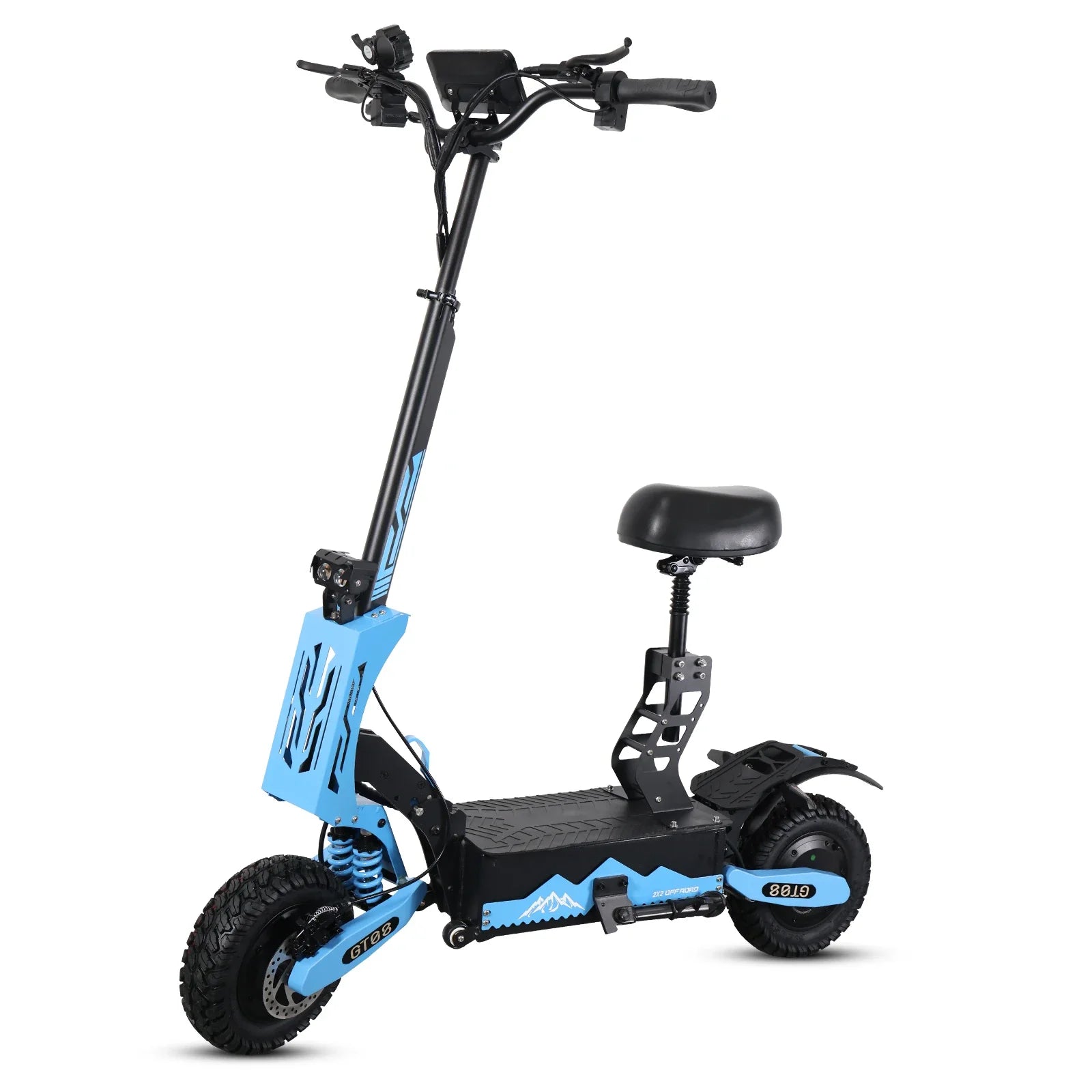 KTX-279251 Electric Off-Road Scooter with Dual Motors, Smart Features - 11 Inch, Max Speed 50MPH, 60-80km Range