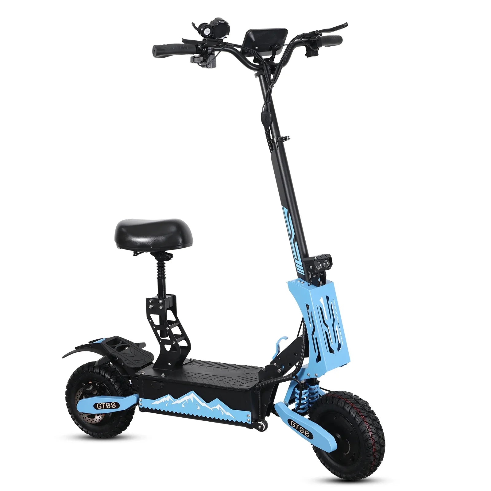 KTX-279251 Electric Off-Road Scooter with Dual Motors, Smart Features - 11 Inch, Max Speed 50MPH, 60-80km Range