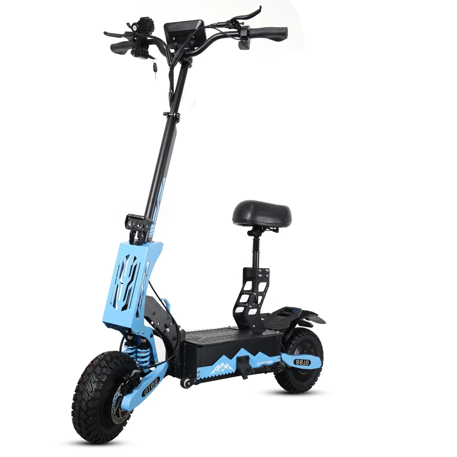 KTX-279251 Electric Off-Road Scooter with Dual Motors, Smart Features - 11 Inch, Max Speed 50MPH, 60-80km Range