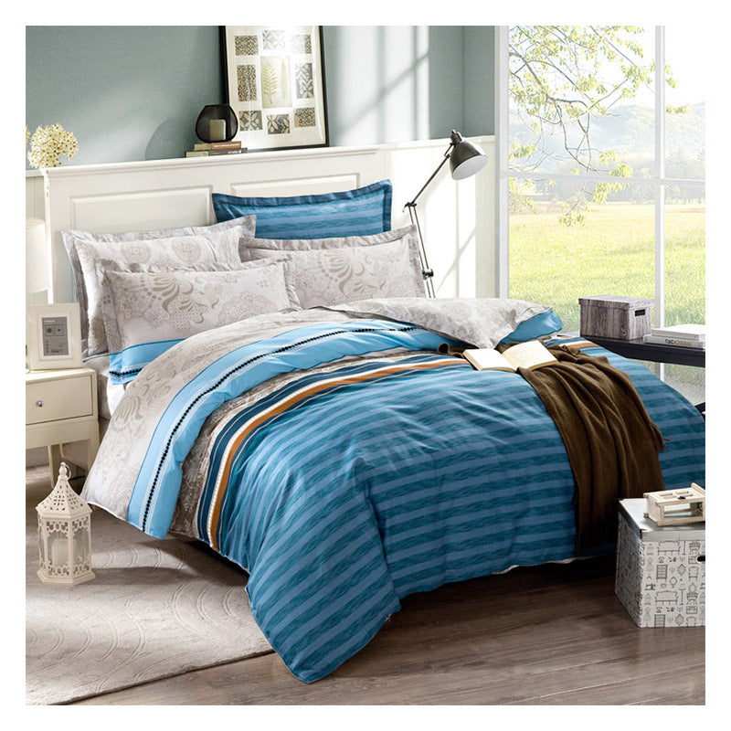 KTX-280531 Pure Cotton Twill Duvet Cover Set - Soft and Durable Bedding