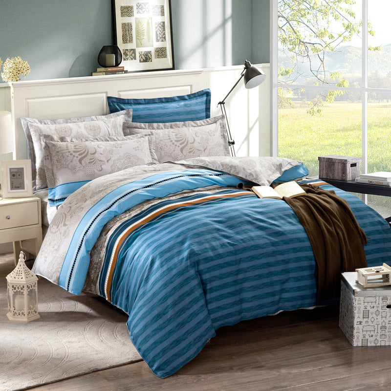 KTX-280531 Pure Cotton Twill Duvet Cover Set - Soft and Durable Bedding