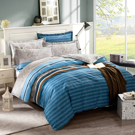 KTX-280531 Pure Cotton Twill Duvet Cover Set - Soft and Durable Bedding