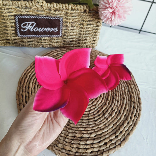 KTX-282131 Frangipani Silk Flower Garland - Beautiful Wall-Mounted Decor in Assorted Colors