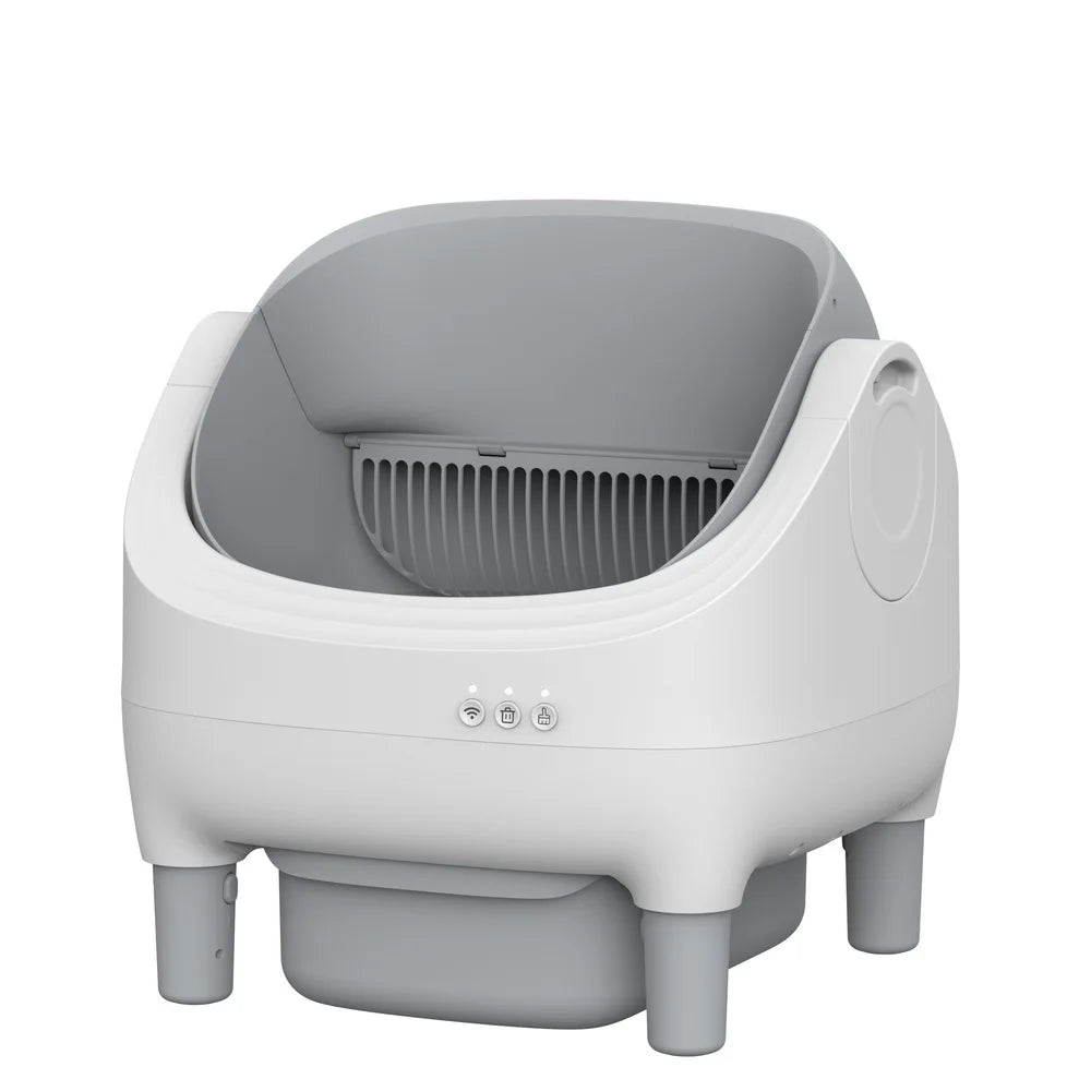 KTX-283795 Automatic Cat Litter Box with Intelligent Self-Cleaning Feature and Odor Control - Large Capacity 68L