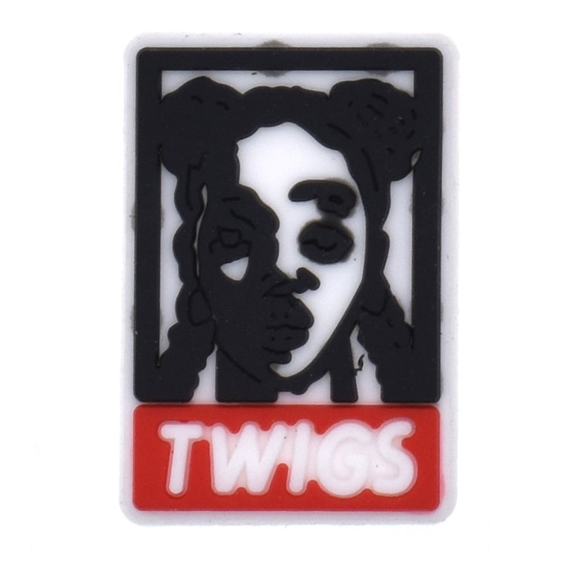 KTX-284179 Removable PVC Buckle Accessories for Footwear Decoration - Fits 1.2CM Shoe Holes