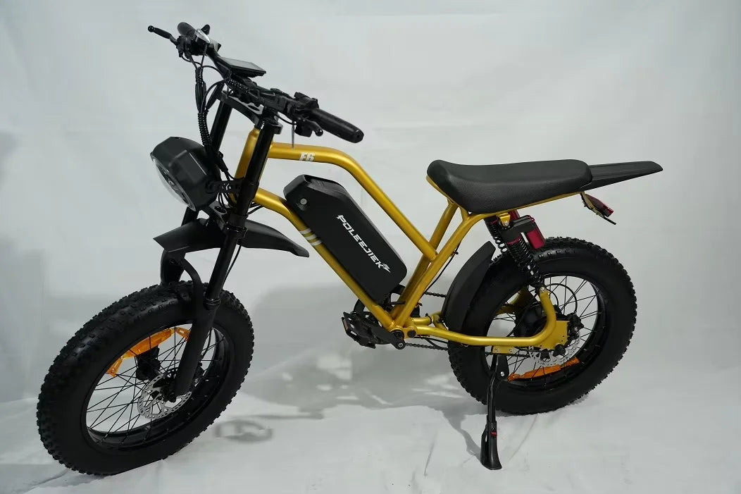 KTX-284435 Electric Fat Tire Mountain Bike with 1500W Motor and 20-Inch Wheels