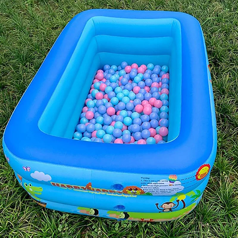 KTX-284755 Foldable Inflatable Swimming Pool in Multiple Sizes, Waterproof Eco-Friendly PVC, Ideal for Family Fun