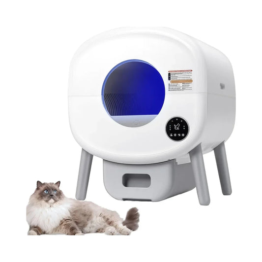 KTX-284947 Automatic Self-Cleaning Cat Litter Box with Smart Odor Control and Low Noise Design, Durable Plastic, 76L Capacity
