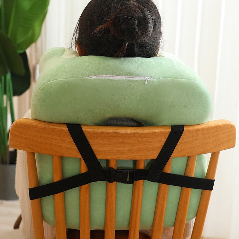 KTX-285459 Multi-functional Afternoon Nap Pillow for Stomach Sleepers and Car Seats, 40x35cm, Soft PP Cotton