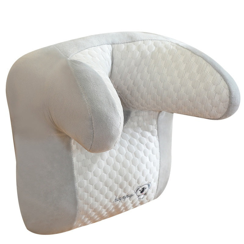 KTX-285459 Multi-functional Afternoon Nap Pillow for Stomach Sleepers and Car Seats, 40x35cm, Soft PP Cotton