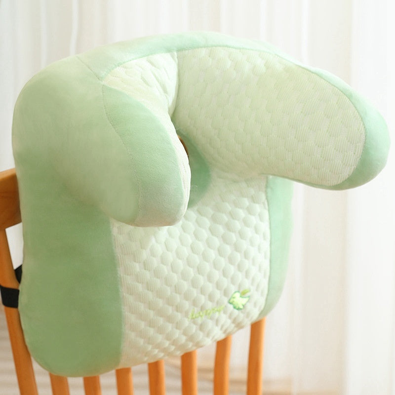 KTX-285459 Multi-functional Afternoon Nap Pillow for Stomach Sleepers and Car Seats, 40x35cm, Soft PP Cotton