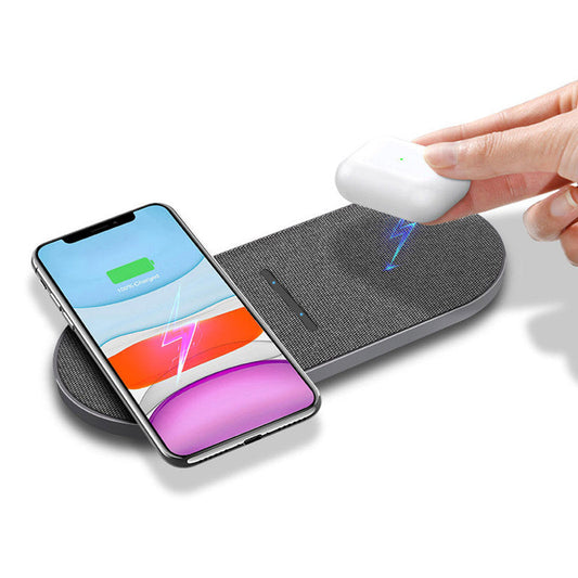 KTX-285715 2-in-1 Wireless Charger with 10W Quick Charge and Type-C/USB Input