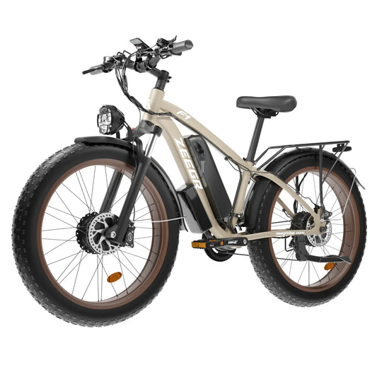 KTX-286355 Dual Motor 2000W Electric Fat Bike with 26-Inch Wheels and Hydraulic Disc Brakes