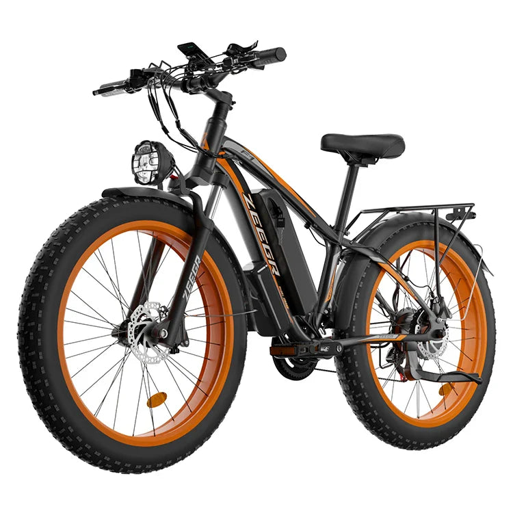 KTX-286355 Dual Motor 2000W Electric Fat Bike with 26-Inch Wheels and Hydraulic Disc Brakes