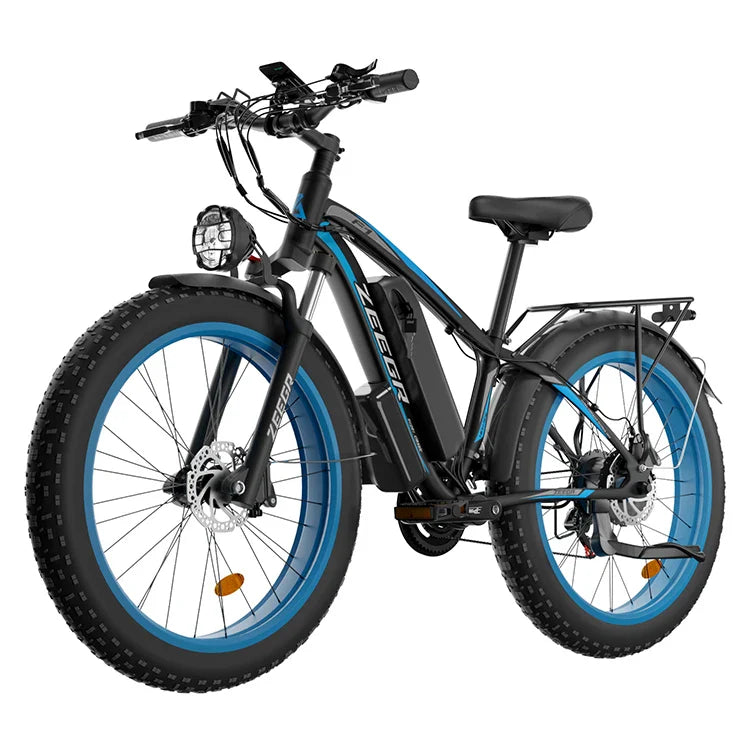 KTX-286355 Dual Motor 2000W Electric Fat Bike with 26-Inch Wheels and Hydraulic Disc Brakes