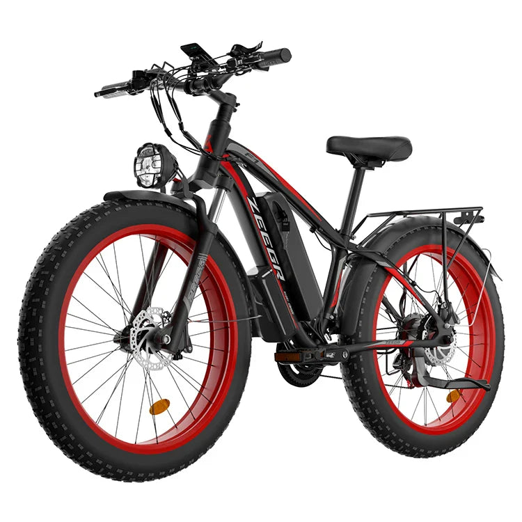 KTX-286355 Dual Motor 2000W Electric Fat Bike with 26-Inch Wheels and Hydraulic Disc Brakes