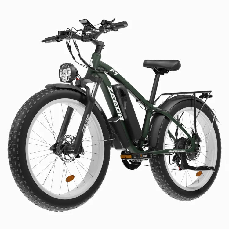 KTX-286355 Dual Motor 2000W Electric Fat Bike with 26-Inch Wheels and Hydraulic Disc Brakes