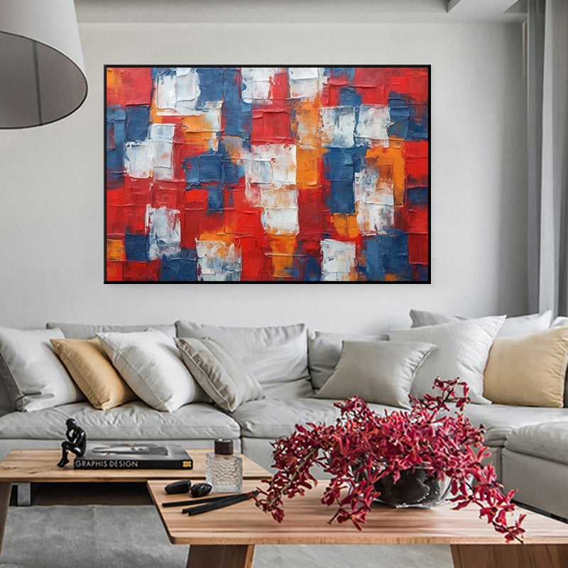KTX-286739 Handpainted Abstract Textured Oil Painting on Canvas for Modern Home Decor