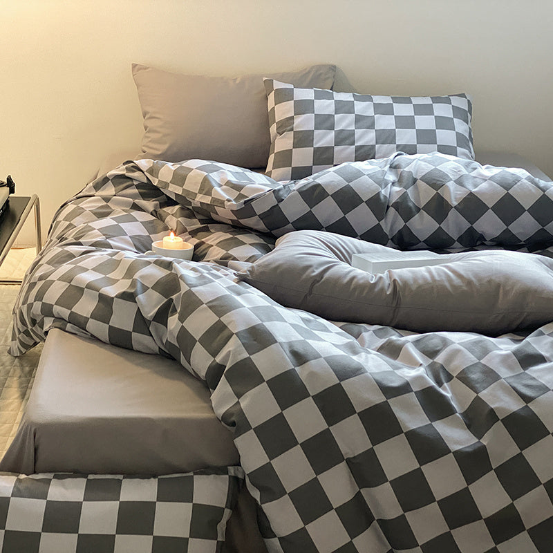 KTX-286803 Pure Cotton Bedding Set for Small Groups - Spring & Autumn, Warmth Preservation, Fits Multiple Bed Sizes