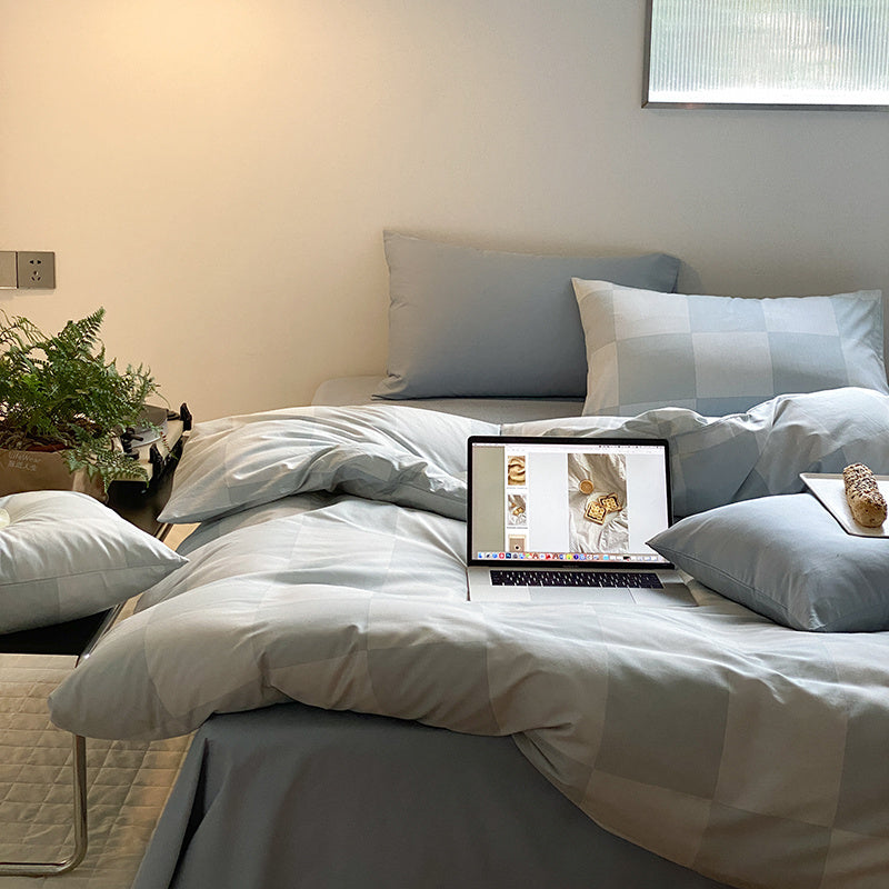 KTX-286803 Pure Cotton Bedding Set for Small Groups - Spring & Autumn, Warmth Preservation, Fits Multiple Bed Sizes