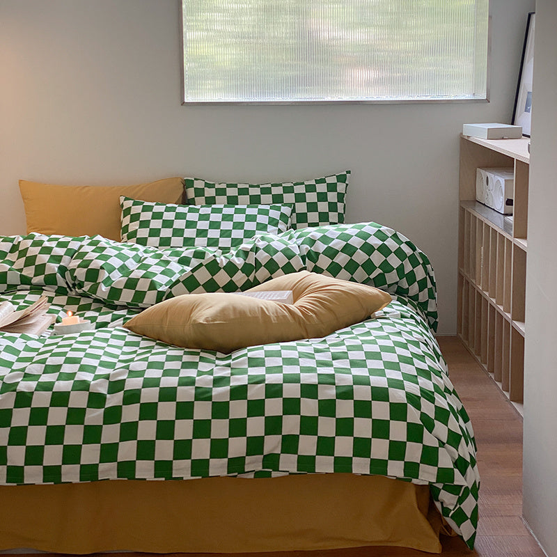 KTX-286803 Pure Cotton Bedding Set for Small Groups - Spring & Autumn, Warmth Preservation, Fits Multiple Bed Sizes