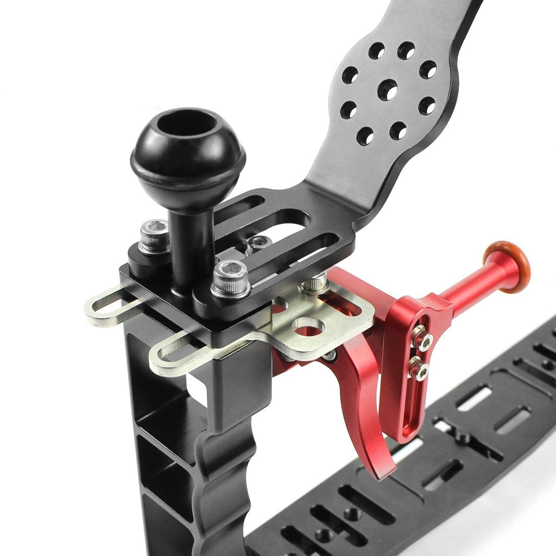 KTX-286867 Aluminum Alloy Dual-Handheld Photography Tray for Sports Cameras and SLRs